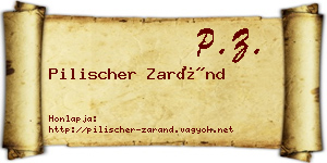 Pilischer Zaránd névjegykártya